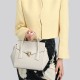 Litchi patterned large capacity crossbody bag - Memoo.com